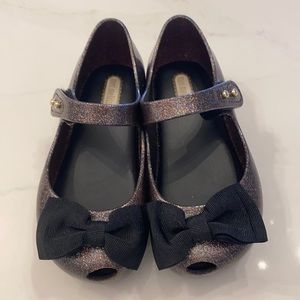 Mini Melissa glitter shoes